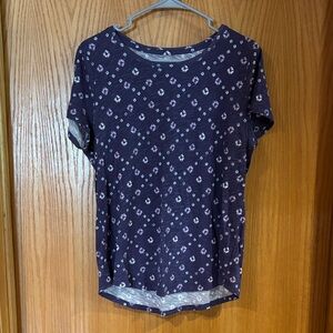 Sonoma, Size M, Purple Print Tee